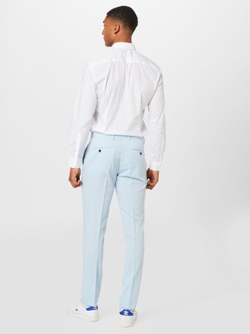 JACK & JONES Slim fit Pleated Pants 'Franco' in Blue