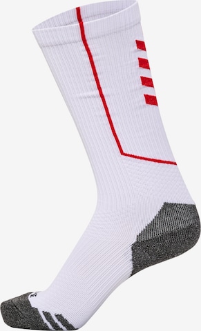 Chaussettes de sport 'Pro' Hummel en blanc : devant