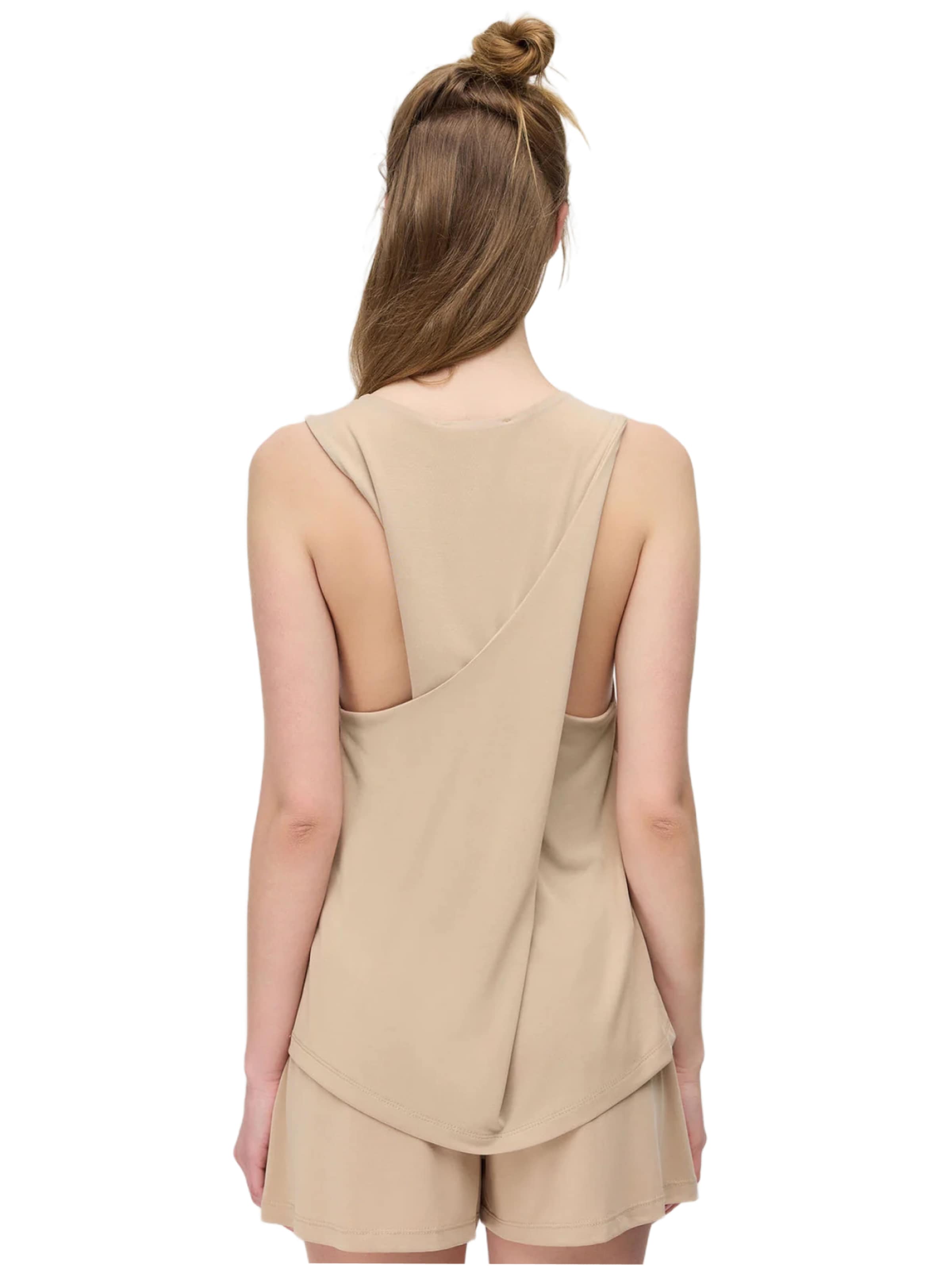 No Matter What Top in Beige