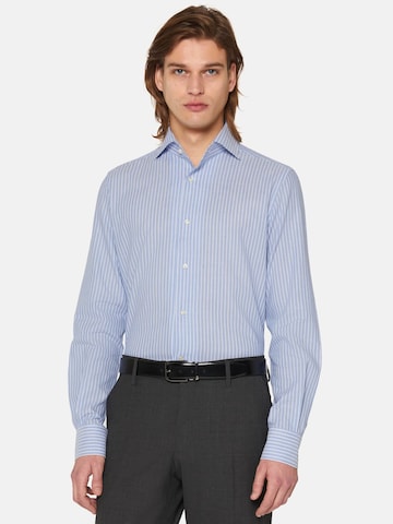 Boggi Milano Regular fit Button Up Shirt in Blue: front