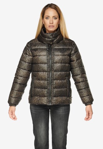 Le Temps Des Cerises Winter Jacket 'LEOZEL' in Brown: front