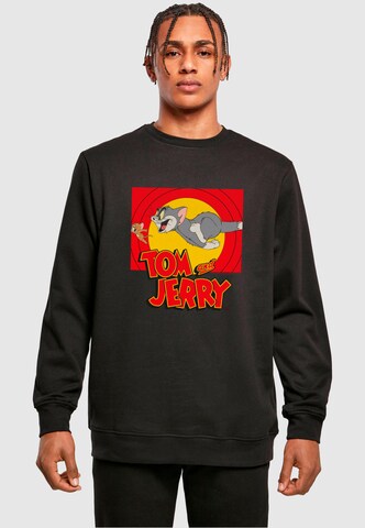 ABSOLUTE CULT Sweatshirt 'Tom and Jerry - Chase Scene' in Schwarz: predná strana