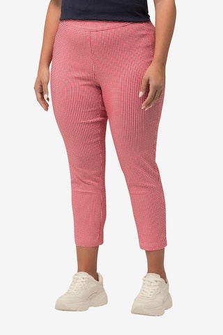 Ulla Popken Slim fit Pants 'Sienna ' in Pink: front