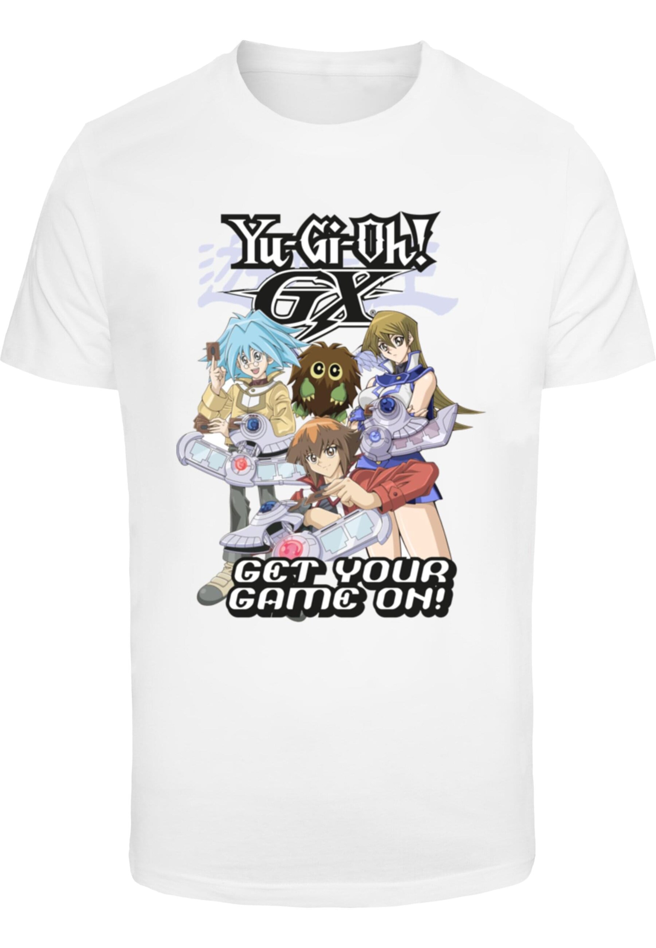 Merchcode Shirt 'Yu-Gi-Oh! - Game On' in White: front