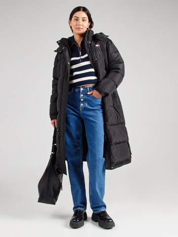 Tommy Jeans Zimski plašč 'Alaska' | črna barva