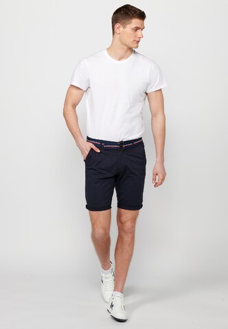 KOROSHI Slimfit Hlače | modra barva
