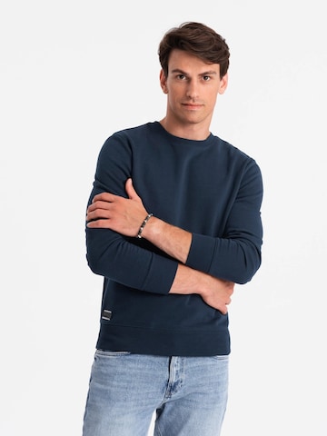 Ombre Sweatshirt 'OM-SSBN-0159' in Blauw: voorkant
