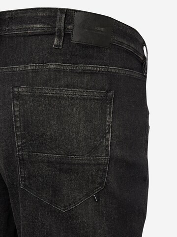 Jack & Jones Plus - Regular Calças de ganga 'RICK FOX' em preto