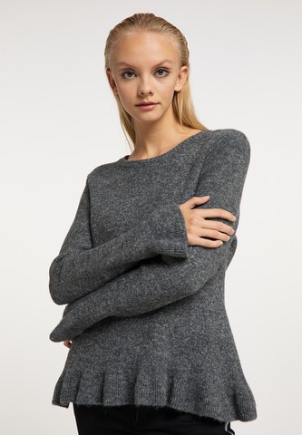 myMo ROCKS Sweater in Grey: front