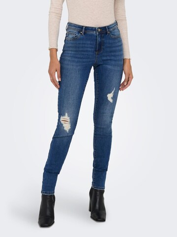 Skinny Jeans 'Wauw' de la ONLY pe albastru: față