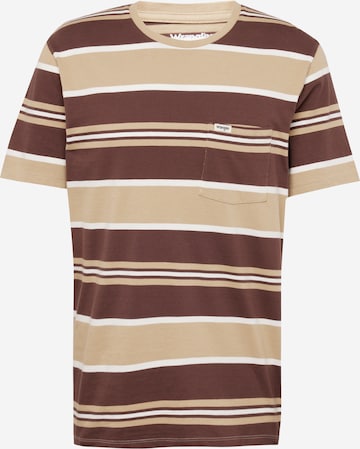 T-Shirt WRANGLER en beige : devant