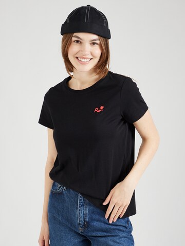 Ragwear Shirt 'ADORI LOVE' in Black: front