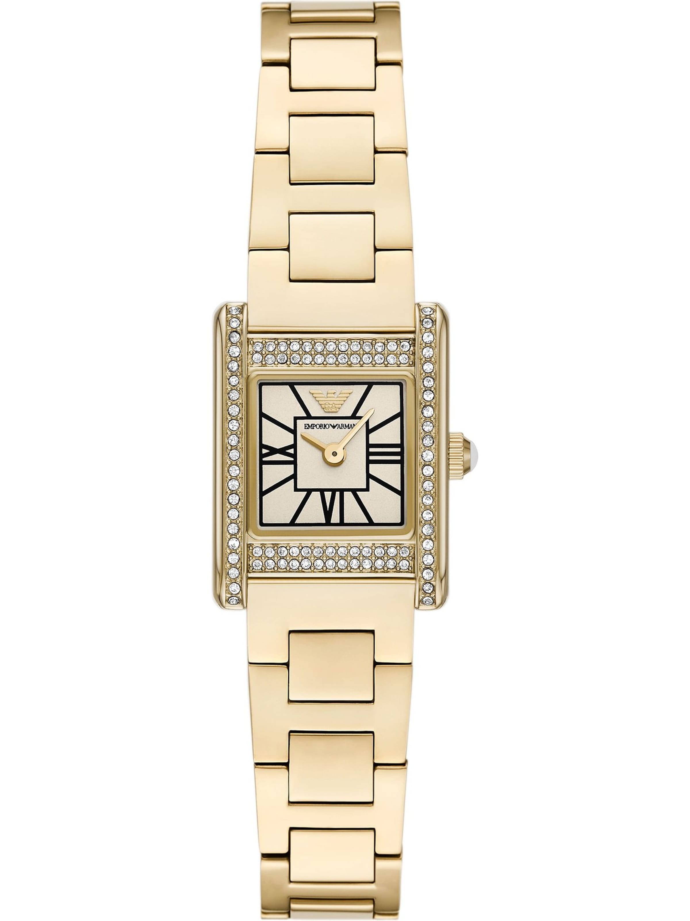 Emporio Armani Analoguhr in Gold: Vorderseite