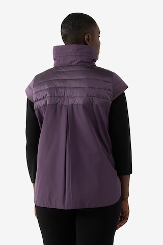 Ulla Popken Bodywarmer in Lila: voorkant