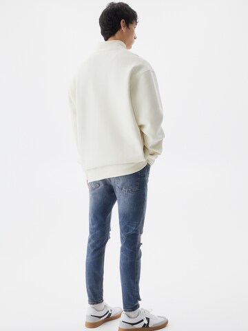 Slimfit Jeans de la Pull&Bear pe albastru