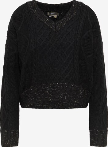 Pull-over faina en noir : devant