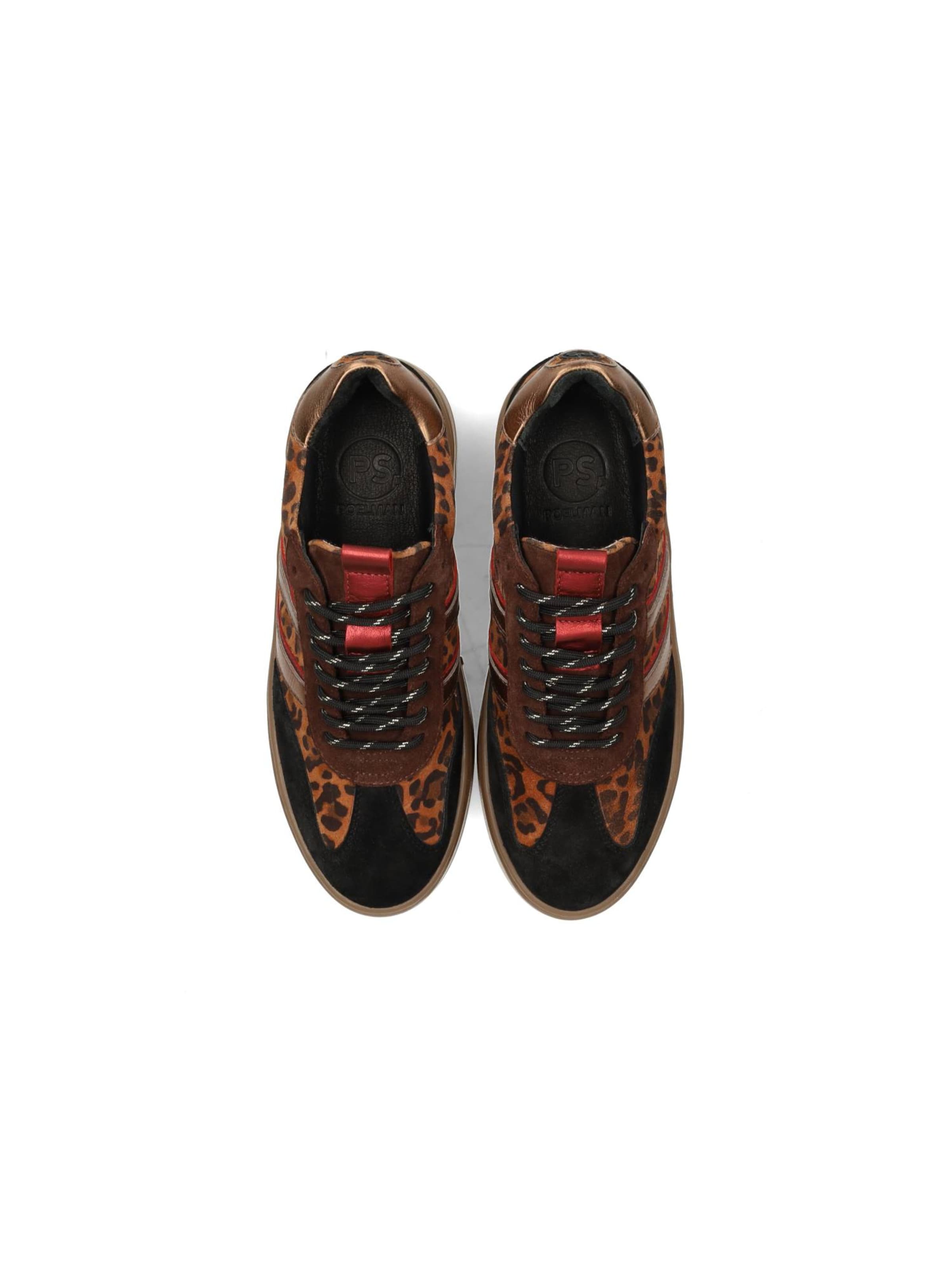 Baskets basses 'Anemone' PS Poelman en marron