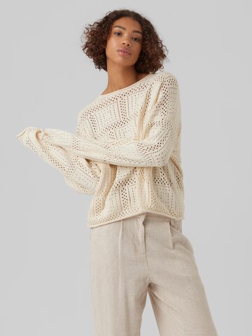 Pull-over 'ODA' VERO MODA en beige : devant