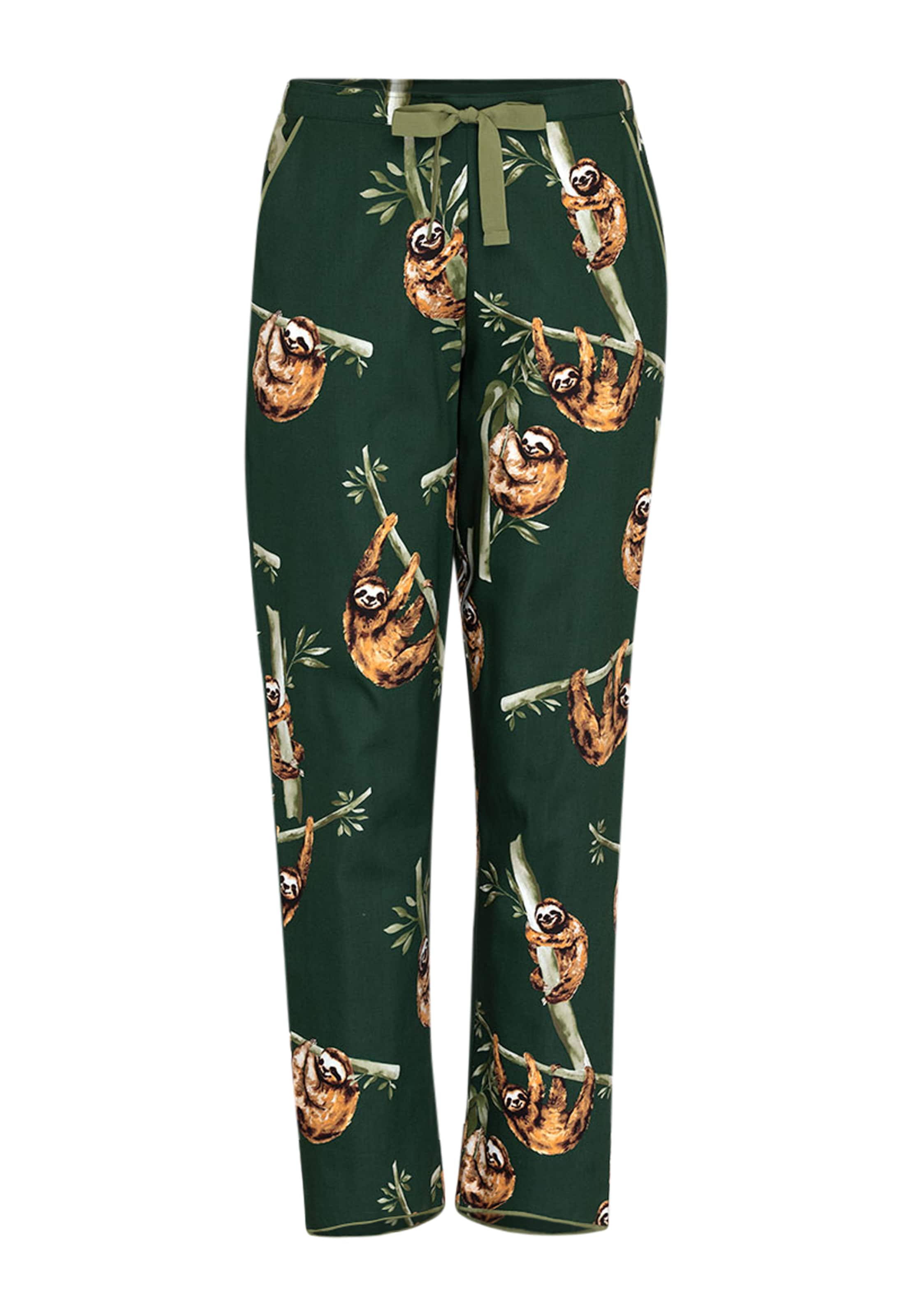 Cyberjammies Pyjamabroek 'Ember' in Groen: voorkant