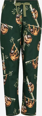 Cyberjammies - Pantalón de pijama 'Ember' en verde: frente