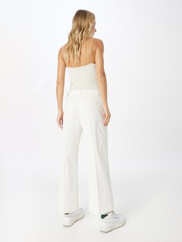 Polo Ralph Lauren Zvonové kalhoty Kalhoty s puky – bílá