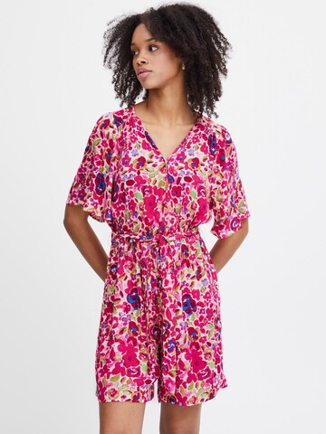 ICHI Jumpsuit 'Marrakech' in Roze: voorkant