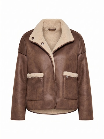 Zhrill Winter Jacket 'ZHERAH' in Brown: front