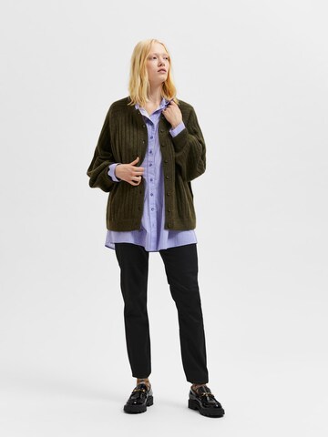 Cardigan 'Mola' SELECTED FEMME en vert