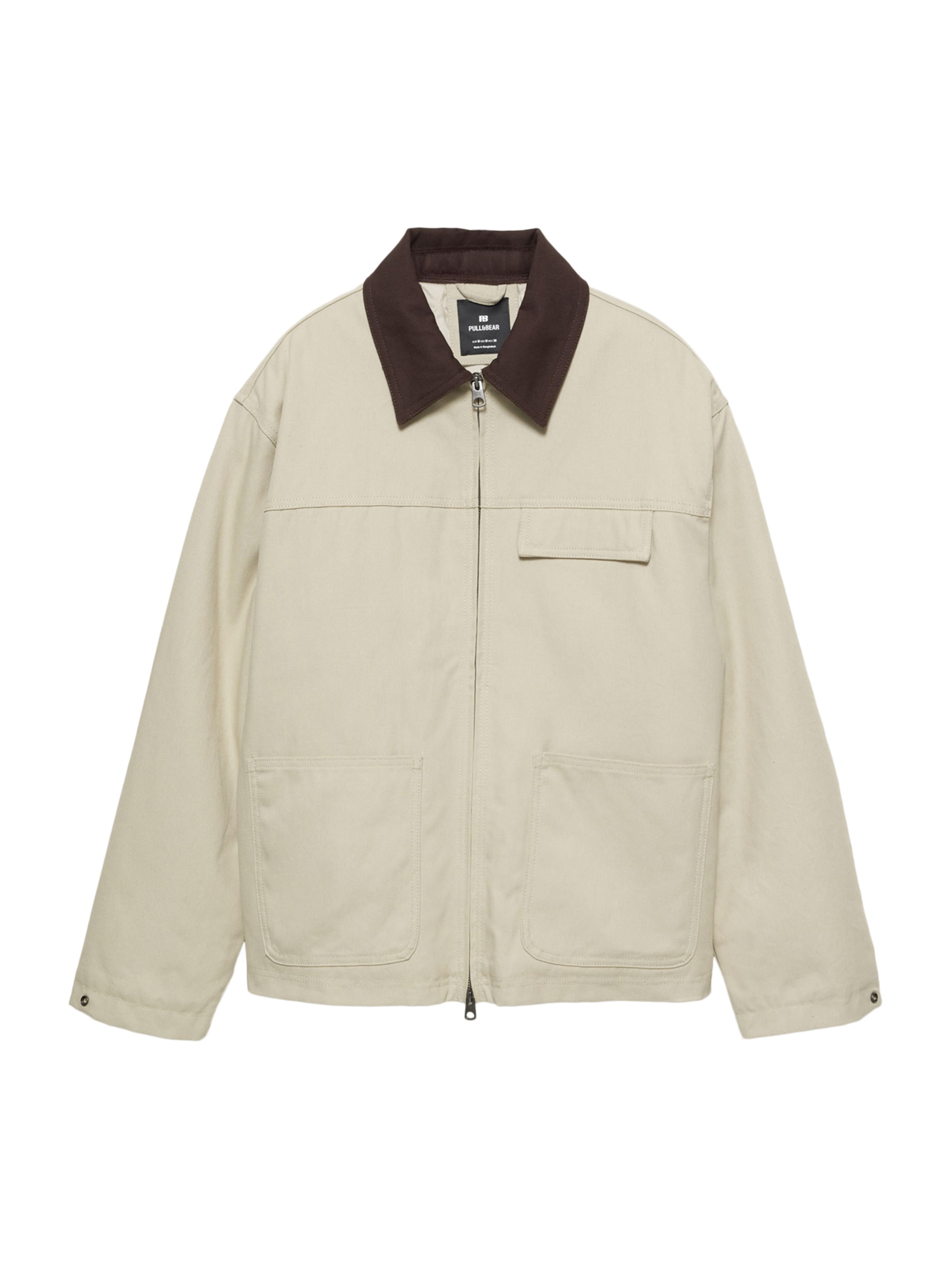Pull&Bear Prehodna jakna | bež barva: sprednja stran