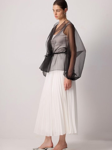 Giacca di mezza stagione 'Binding Detailed Organza Jacket' di Touché Privé in nero