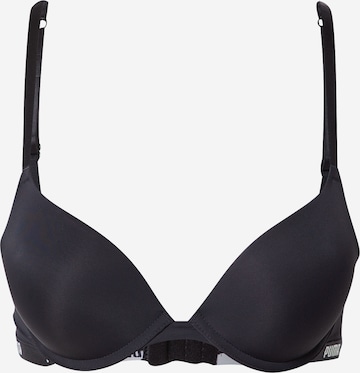 Push-up Reggiseno di PUMA in nero: frontale