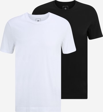 ADIDAS ORIGINALS - Camiseta térmica en negro: frente