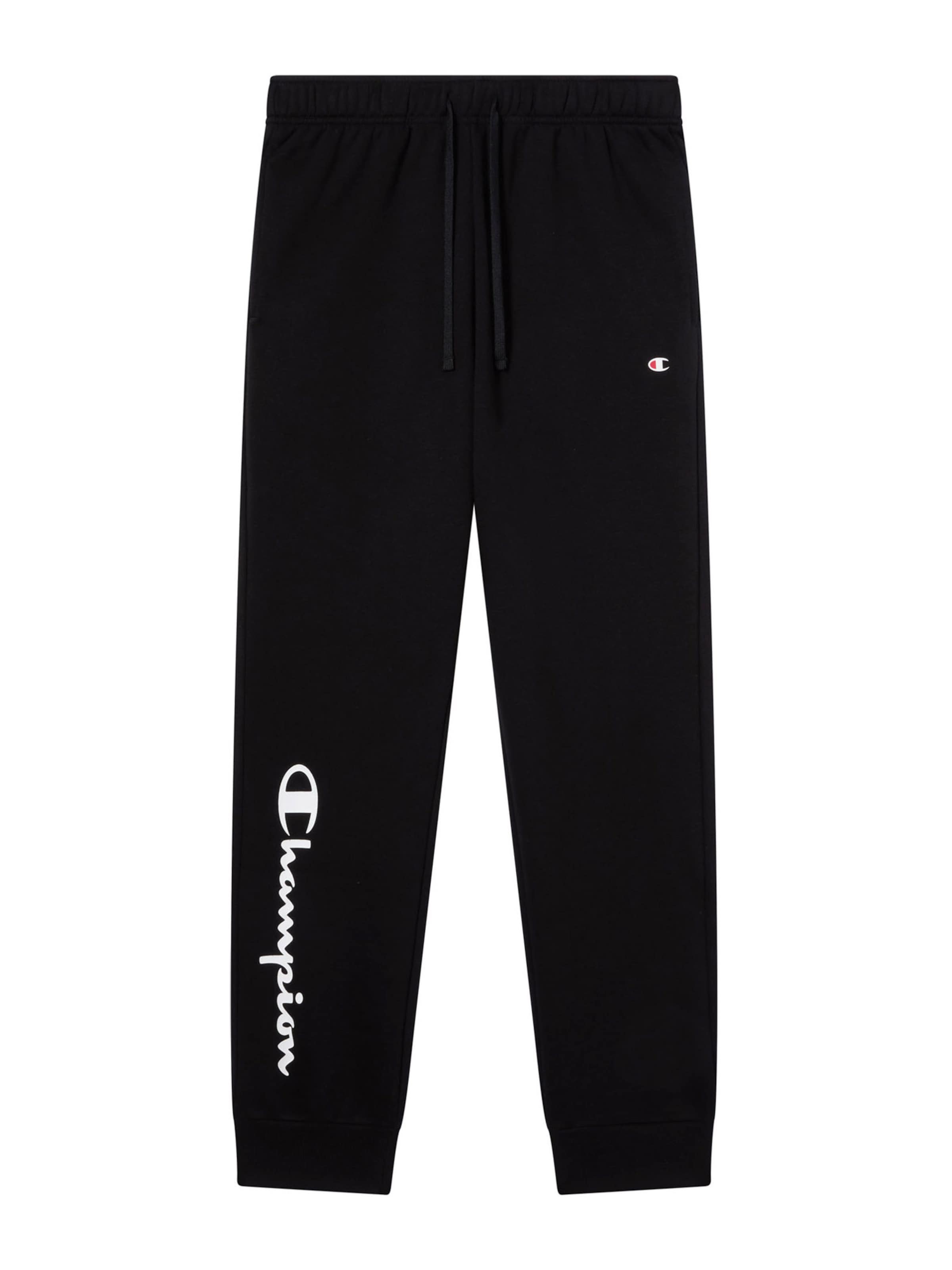 Tapered Pantaloni di Champion Authentic Athletic Apparel in nero: frontale