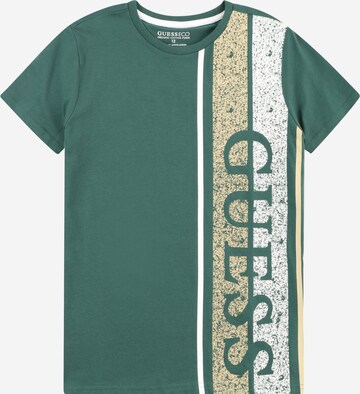 GUESS Tričko – zelená: přední strana