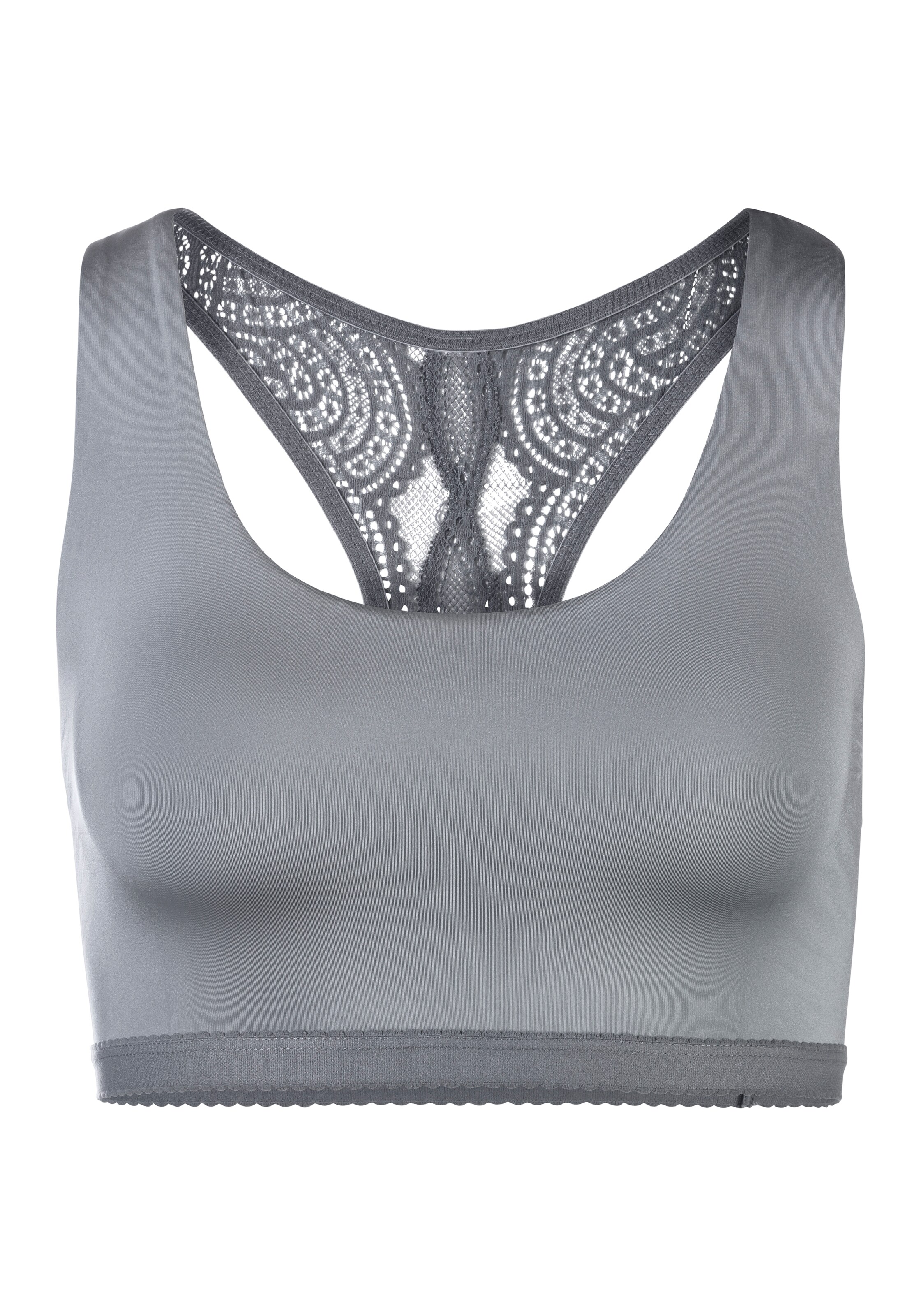 LASCANA - Bustier Sujetador en gris: frente