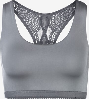 LASCANA Bra in Grey: front