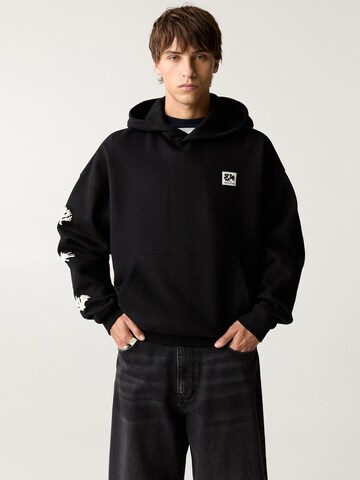 Sweat-shirt Pull&Bear en noir