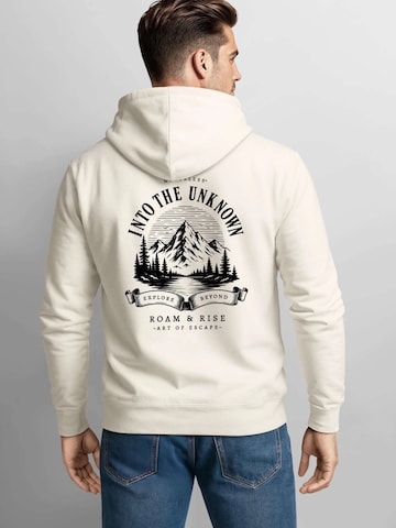 Neverless Sweatshirt 'Into the Unknown' in Beige