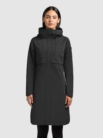 khujo Between-seasons coat 'Manao2' in Black: front