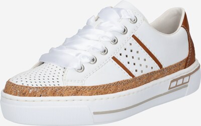 RIEKER Platform trainers in Brown / White, Item view