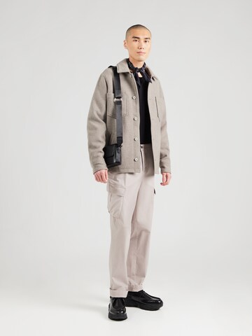 Lyle & ScottLoosefit Cargo hlače - siva boja