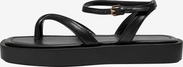 ONLY Sandalen met riem 'MICA' in Zwart: voorkant