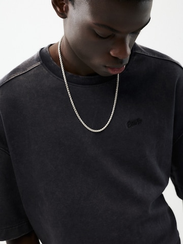 Pull&Bear Koszulka 'STWD' w kolorze czarny
