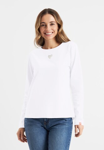 Frieda & Freddies NY Shirt in White: front