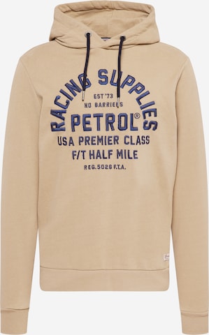 Petrol Industries Sweatshirt in Beige: front