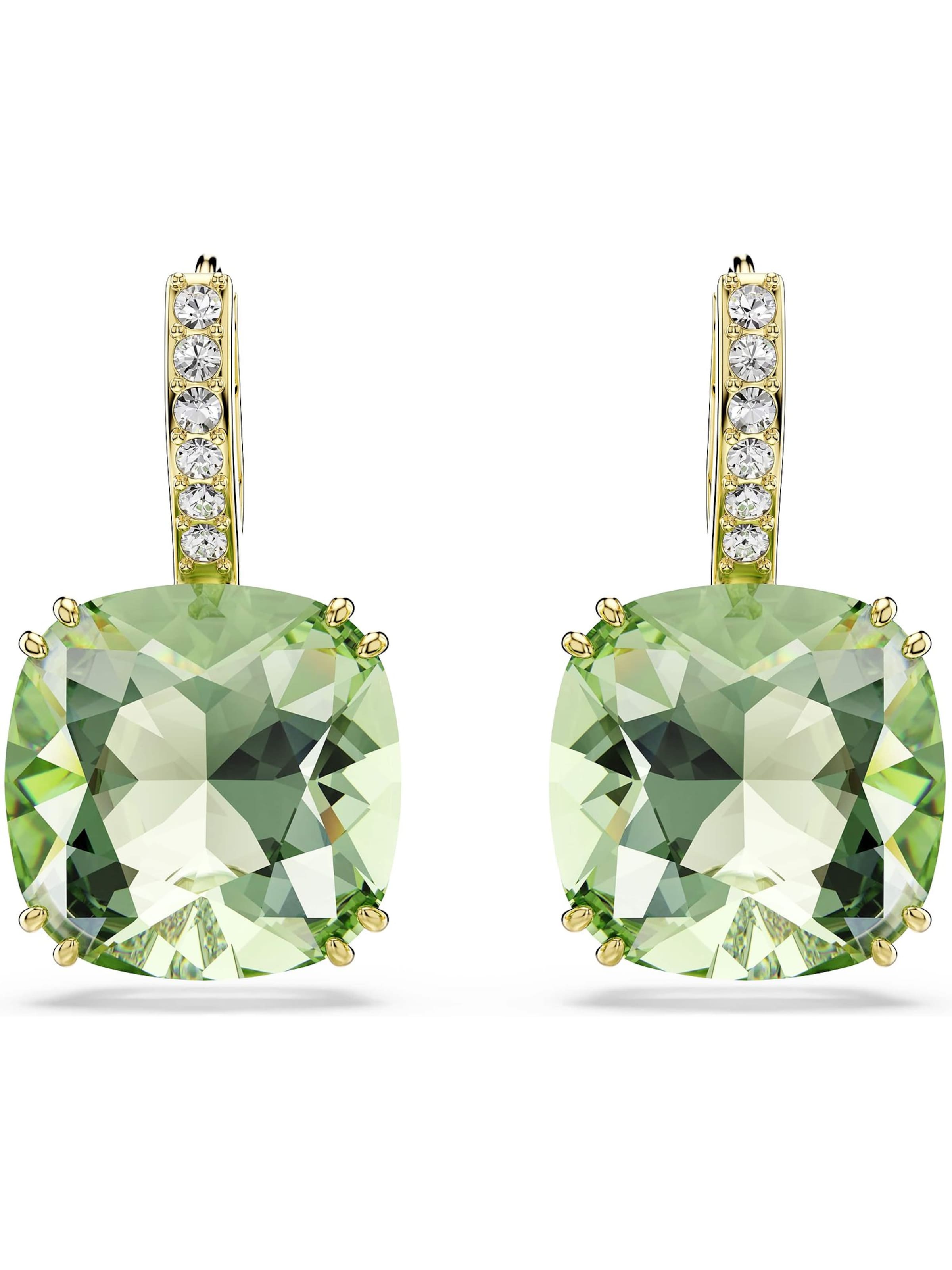 Swarovski Øreringe 'MILLENIA' i grøn: forside