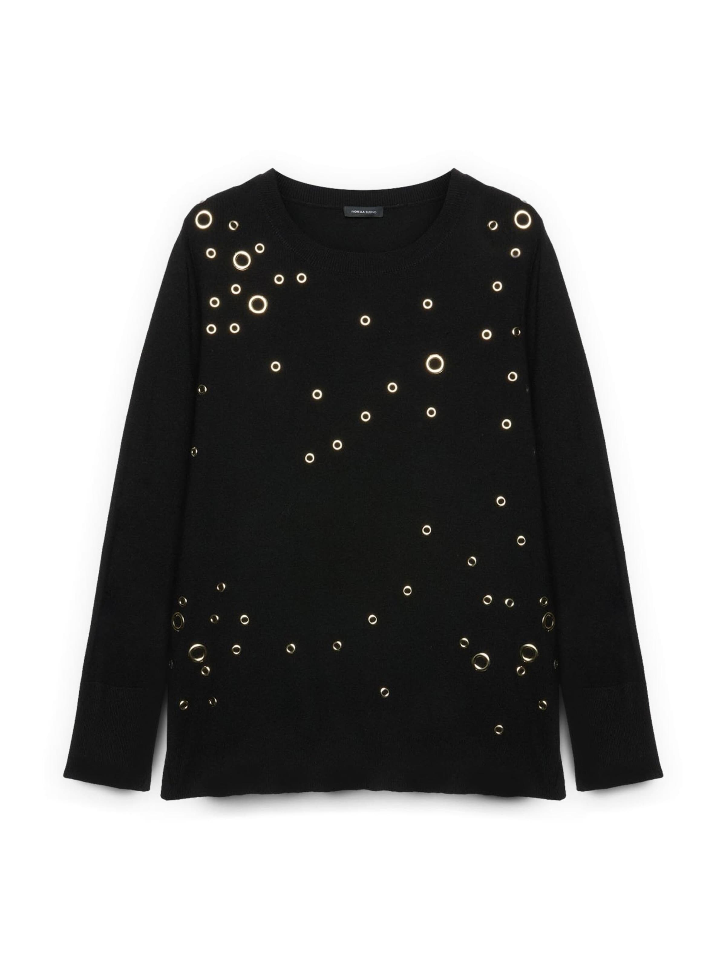 Fiorella Rubino Trui in Zwart: voorkant