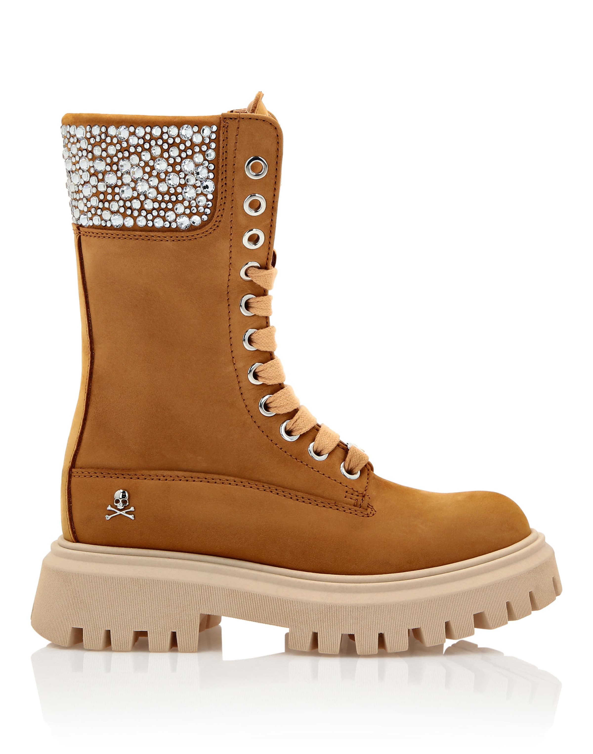 Bottes Philipp Plein en marron