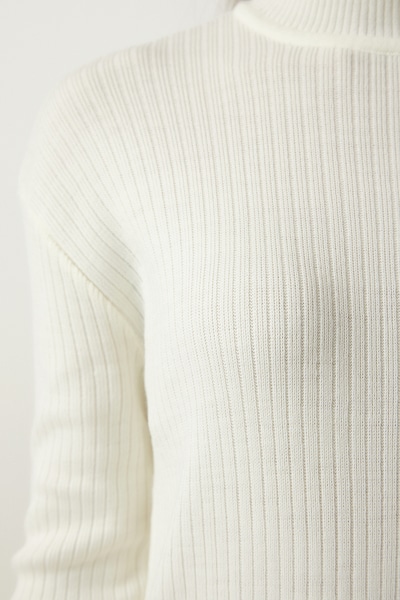 Happiness İstanbul Πλεκτό φόρεμα σε εκρού, Άποψη προϊόντος