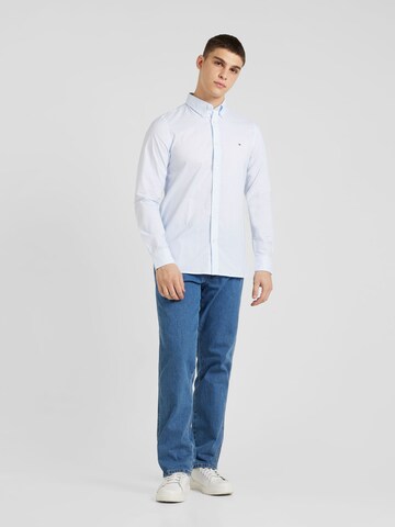 TOMMY HILFIGER Slim Fit Hemd in Blau